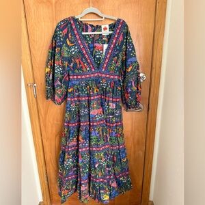 Farm Rio NWT Colorful Bohemian Maxi Dress